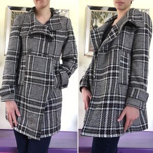 Warm Plaid Pea Coat